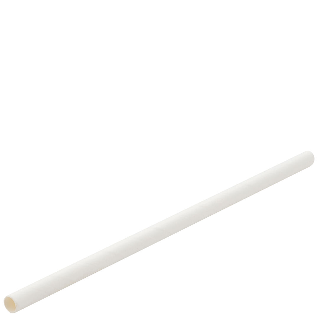 Paper White Cocktail Straw 5.5